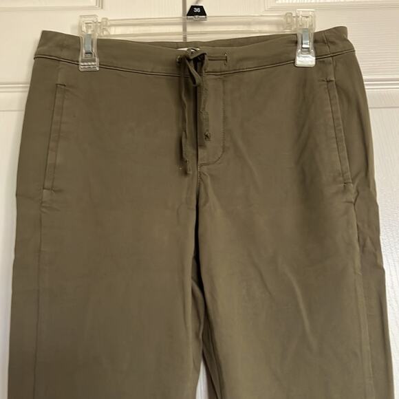 A.L.C olive green minimalist contemporary fall academia trouser pants sz 4 - Picture 2 of 10